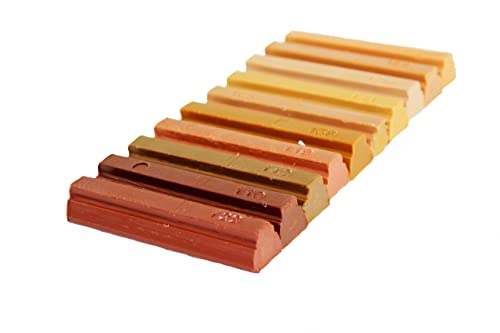 Barras de cera Konig, para relleno, Softwax, tamaño mediano, para madera. Set n. °973.