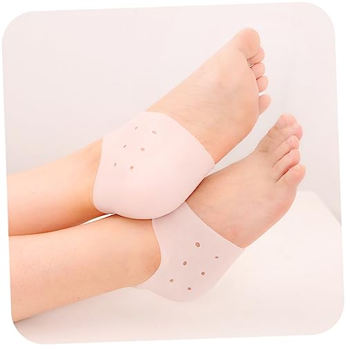 Didiseaon Cushion Sleeves for Heel Pain 5 Pairs Heel Cap Protectors Socks Ultra-Lightweight Great for Running