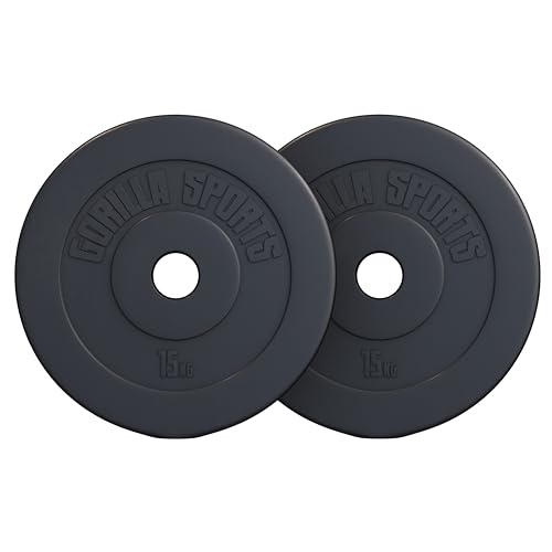 GORILLA SPORTS® Olympia Hantelscheiben - 1,25-30 kg Gewichte, Einzeln/Set,...