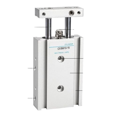 Vérin pneumatique double piston CXSM32 robuste et précis 45mm - 5