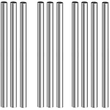 10Pcs 304 Stainless Steel Round Rod, 5mm Diameter Length 200mm Metal Solid Shaft Rods for Industry, Metal Working Hobbies and DIY Craft