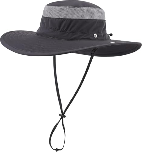 Chapeau de randonnée anti-coup de soleil respirant avec serrage ajustable