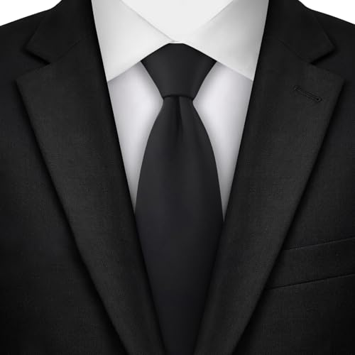 Image of Jacob Alexander Solid Color Mens Tie - Soft-lined Necktie - Timeless Formal Look for Weddings and Business - (Regular Size)
