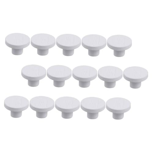 Lurrose 15 Piezas Bases de Coral Cerámicas Pequeñas Soporte Resistente para Reproducción y de Corales Accesorios Multifuncionales para Acuarios y Tanques Marinos