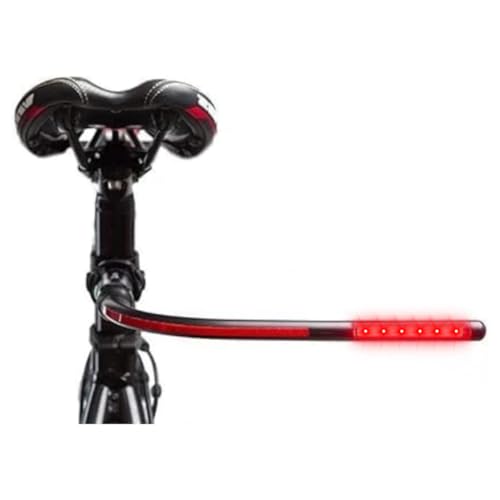 Image of Rear Bike Light. Ultra Bright Wide-Angle Tail Light, 45hr Runtime, USB-C Rechargeable, IP65 Waterproof, Fits All Bikes. Safety Light for Road, Commuter & Kids Cycling