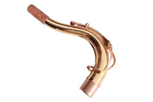 New Tenor Sax neck gold lacquer brass material Saxophone neck Woodwind Parts 28mm (28mm)