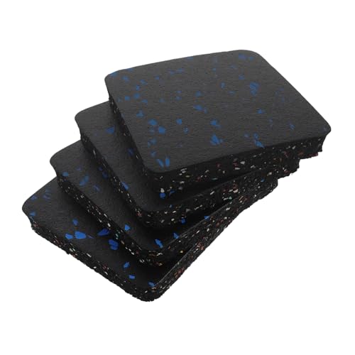 Abaodam 4PCS Vibration Mat for Exercise Equipment Durable Noise Absorbing Floor Protection Pads for Treadmills and Elliptical Bikes Non Slip Design for Enhanced Shock Absorption and Safety -  51442P233D