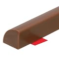 uxcell Flexible Molding Trim, 118 Inch Flexible Quarter Round Molding Silicone Peel and Stick Trim Self Adhesive Shower Water Barrier for Corner Decor Bathroom Kitchen, Brown