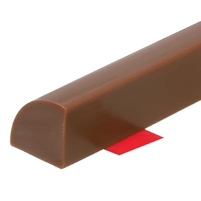 uxcell Flexible Molding Trim, 118 Inch Flexible Quarter Round Molding Silicone Peel and Stick Trim Self Adhesive Shower Water Barrier for Corner Decor Bathroom Kitchen, Brown