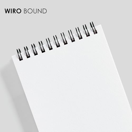 Image of myPAPERCLIP Pigmenta - 4 * 6 inch Watercolor Paper Journal | 240 GSM, 24 Sheets, 20% Cotton | Cold-Pressed & Acid-Free | Suitable for Both Wet & Dry Painting | Spiral Bound