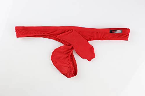 Mens Elephant Nose Underwear Sexy Hollow Out Thong Naughty Ice Silk Briefs4