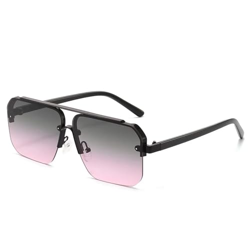Lunettes de soleil demi-monture légères contre la fatigue visuelle