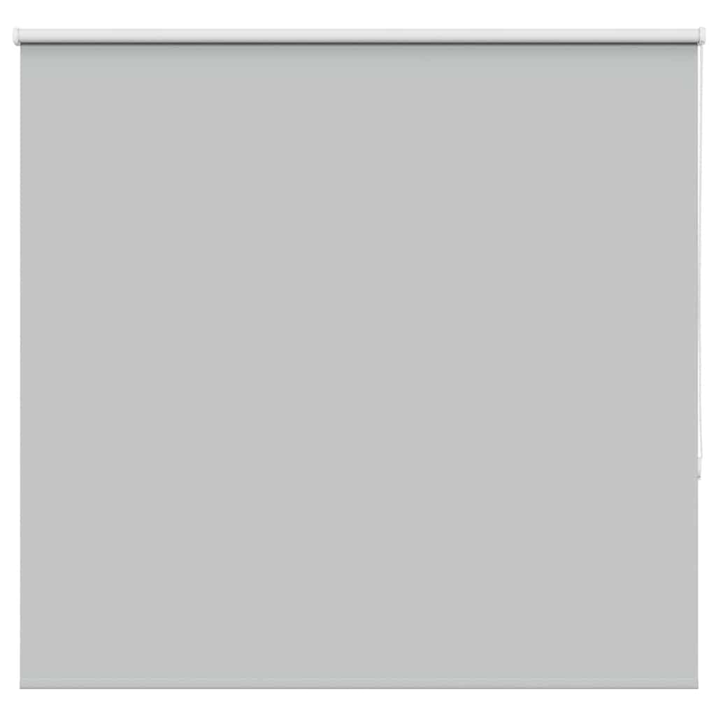 Store enrouleur occultant gris clair 160x130cm avec tissu de 156,6cm pour fenêtres et portes