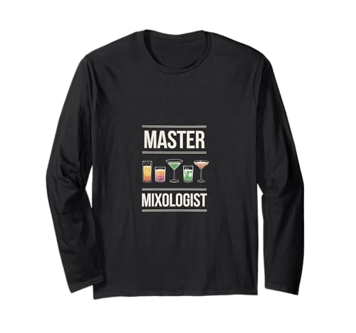 Master Mixologist Funny Cocktail Lover Long Sleeve T-Shirt