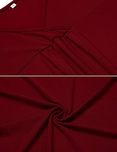 ZHENWEI Pyjamas Women Ladies Nightwear Pyjamas Set Pj Tshirt Pajama Sets Sleepwear With Long Striped Pants Red