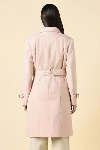 Image of Women Pink Solid Casual Jacket