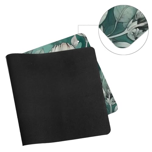 Protector de escritorio grande floral verde menta miniatura 7