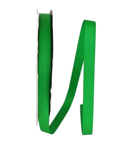Reliant Ribbon 4900-510-03C Grosgrain Style Ribbon, 5/8 Inch X 100 Yards, Emerald Green