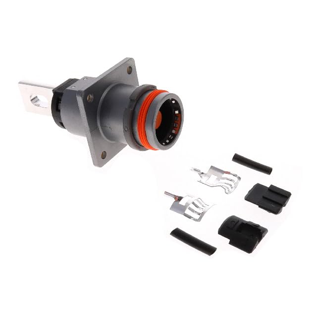 Amphenol, 10-738726-1100, High Power Connector - Receptacle (Socket) - SurLok Plus EMI Series - 1 kV - 200 A - Busbar Termination.