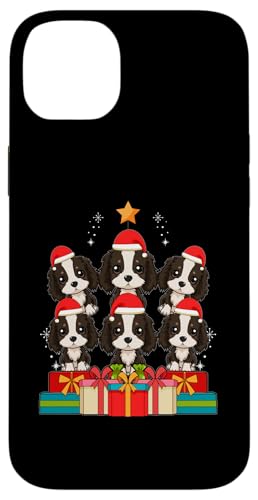 Árbol de Navidad con diseño de Perro Springer Spaniel inglés Carcasa para iPhone 14 Plus