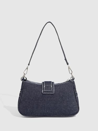 Image of Cute Y2k Purse for Women, Star Embroidery Pattern with Chain Strap Shoulder Bag, Goth Style Cute Mini Purse