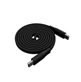 CIO フラットスパイラルケーブル CtoC 1m (Type-C/USB-C) PD 急速充電 平型 磁石 マグネット吸着 まとまる 充電ケーブル PD 240W データ転送 480Mbps (ブラック, 1m) image