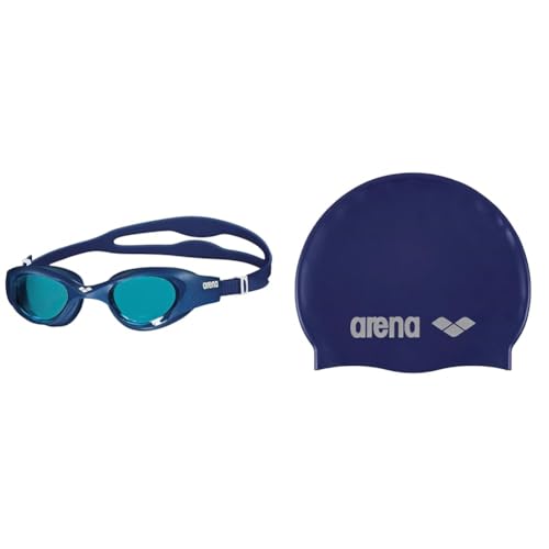 Lunettes de natation sans buée et bonnet de piscine confortable pour éviter le chlore