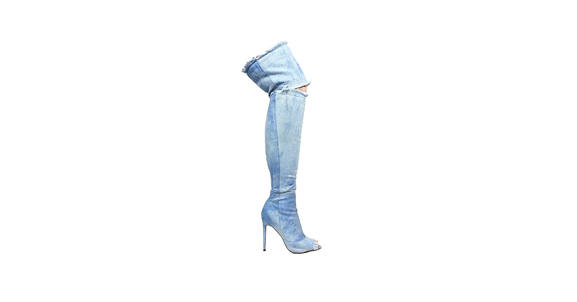 Amazon.com | Liliana Barbara-13 Thigh High Over Knee Denim