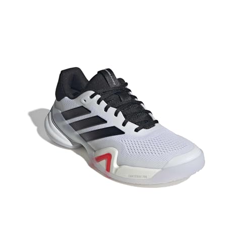 Image of adidas Mens Barricade 14 Tennis Sneakers Shoes - Black, Orange
