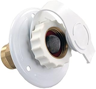 JR Products 62155 White Aluminum City Water Flange - 12" FPT x 3/4"