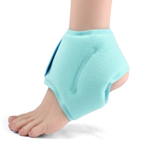 AOOWU Bolsa de Hielo de Tobillo, Paquete de Hielo para Pies Reutilizablem, Envoltura de Bolsa de Hielo, Bolsas de Gel Frío y Calor Para El Tobillo y Pie para Lesiones, Hinchazón y Contusiones