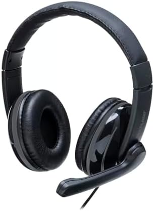 Headset Pro Conex&atilde;o USB com Mic e Cancelamento de Ru&iacute;do Controle ...