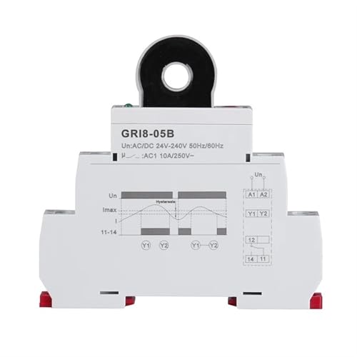 Relé GRI8-05 de control de corriente AC 2A-20A y protección de voltaje ajustable 6