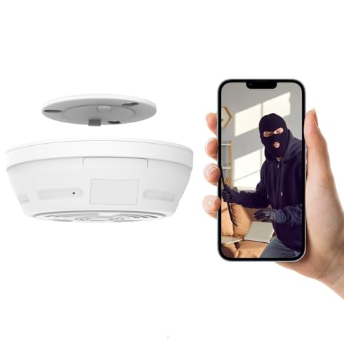 Smoke Detector Camera - Security Indoor Camera Mini 200 Days Stan...