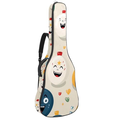 Housse guitare 109 cm étui souple imperméable tissu Oxford fini l'humidité sur l'instrument