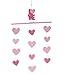 Little Love by NoJo Ceiling Mobile, Pink Hearts