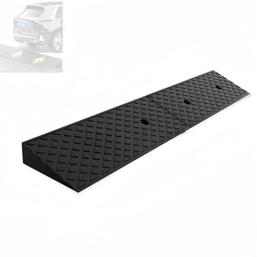 Rampa de goma durable antideslizante 100x15x4 cm miniatura 1