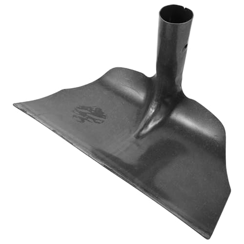 LIFKOME Raspador de estiércol para establo y Granja, Acero al manganeso 30 cm, Pala de Limpieza multifunción para Ganado y Caballos, Uso en Corral y Rancho