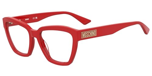 Lunettes Moschino MOS651 rouges : fini les montures qui glissent grâce au pont de 18 mm