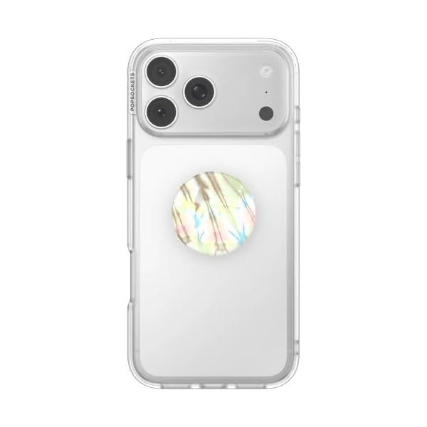 Image of PopSockets PopTop, Adhesive Phone Grip with Swappable Top, Purple - Rigid Tie Dye