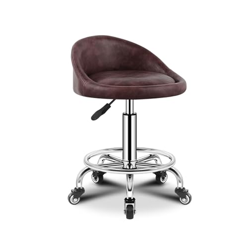 Taburete con Ruedas y Respaldo Taburete