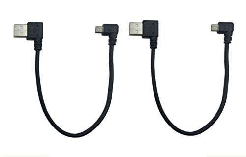 Cerrxian 9Inch Micro USB Cable Combo Right Angle Micro USB 5 Pin Male to USB 2.0 Type A Right Angle Male Data Sync and Charge Cable (Black)(2-Pack,RR) Cerrxian 9Inch Micro USB Cable Combo Right Angle Micro USB 5 Pin Male to USB 2.0 Type A Right Angle Male Data Sync and Charge Cable (Black)(2-Pack,RR)