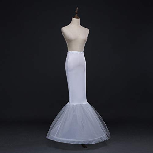 Bride mermaid petticoat crinoline Petticoat Skirt Fishtail Trumpet White Slip Underskirt for mermaid trumpet Party hoop skirt crinoline3