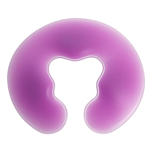 Oreiller silicone massage visage soulagement cervical coussin ergonomique violet