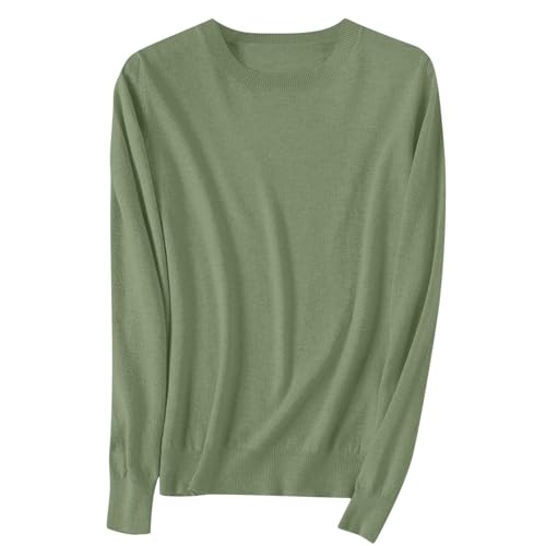 Cashmere Sweaters for Women 2025 Fashion Fall Knit Tops Lightweight Soft Crewneck Long Sleeve Pullover Sweater2