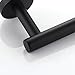 Hoooh Matte Black Toilet Paper Holder SUS304 Stainless Steel Bathroom Lavatory Paper Towel Dispenser Wall Mount, C100L12-BK