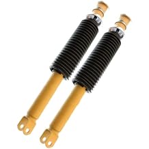 2pcs Front Side Shock Absorbers for Jaguar for XJ12 6.0L 1994-1996 for XJ6 4.2L 1986-1987 & 3.6L 1988-1989 for XJR 4.0L 1995-1997 Black Bellows Yellow Paint BBGL-12695-22- 1555131 100-21642