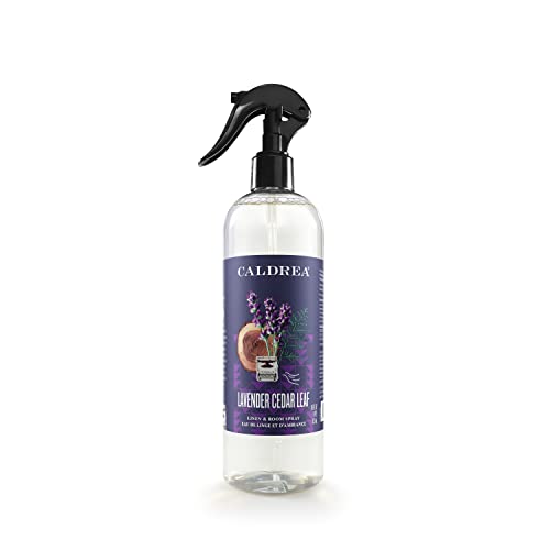 Image of Caldrea Linen And Room Spray Air Freshener, Made With Essential Oils, Plant-Derived And Other Thoughtfully Chosen Ingredients, Lavender Cedar Leaf Scent, 16 Oz