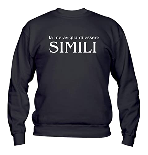 Felpa Uomo Girocollo Basic Top qualità Top