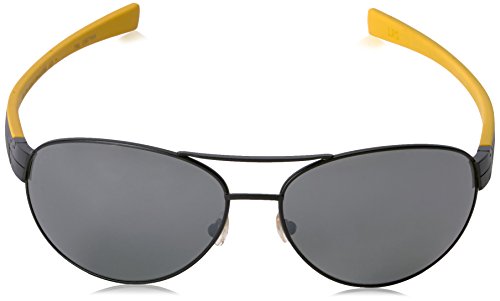 TAG HEUER 66 0253 111 621603 Polarized Oval Sunglasses, Black, 62 mm